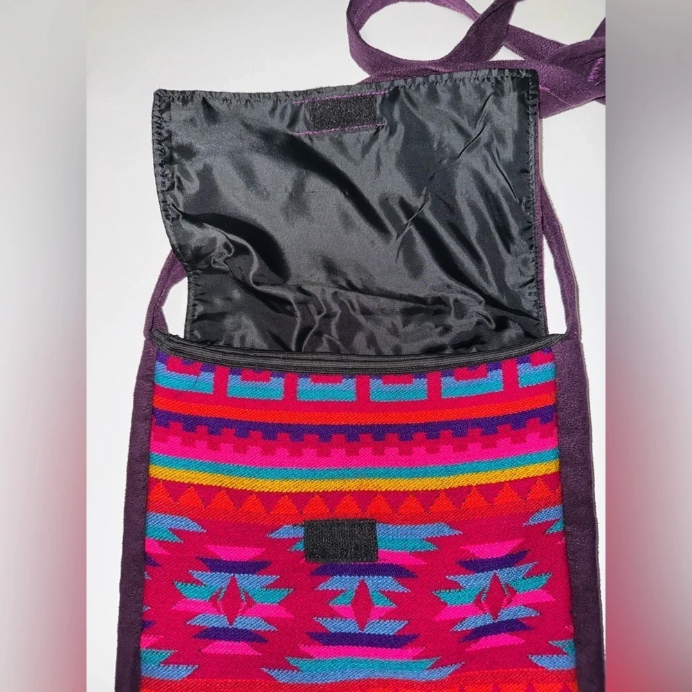 Bright multi color boho bag